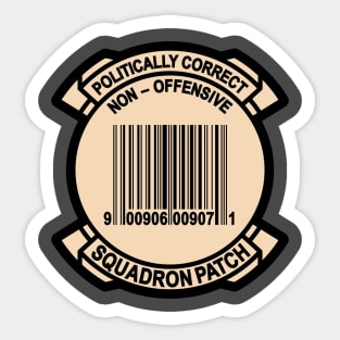 Politically Correct Non-Offensive Squadron Patch Sticker